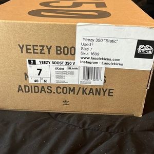Yeezy 350 “STATIC” size 7